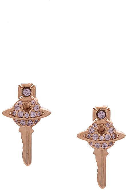small Darianne key earrings