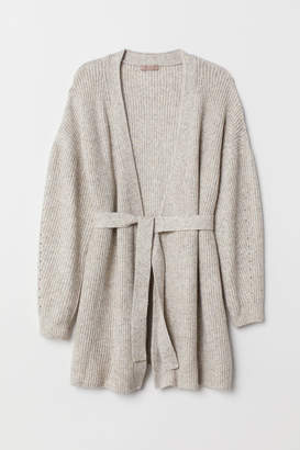 Women Cardigan Tops Sweater Winter Tops With Belt Wrap