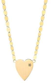 Small Heart Diamond Pendant Necklace