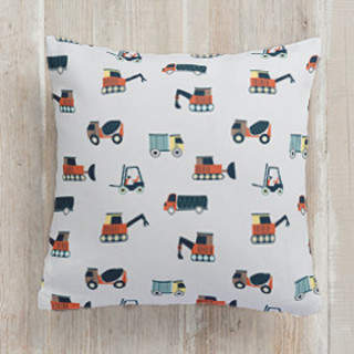 Construction Zone Square Pillow