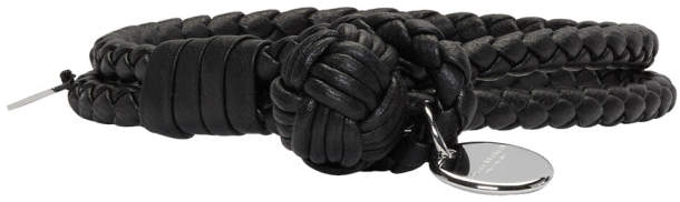 Black Intrecciato Knot Bracelet