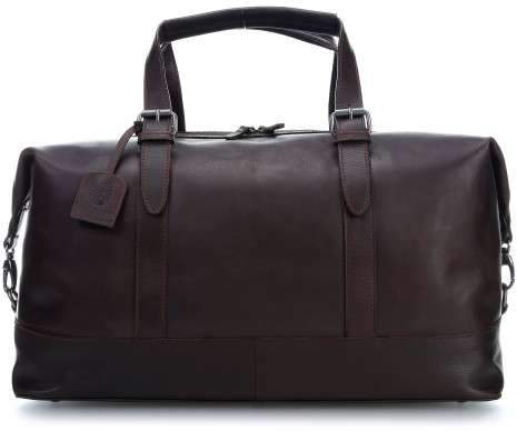 Dakota Weekender glattes Rindsleder braun