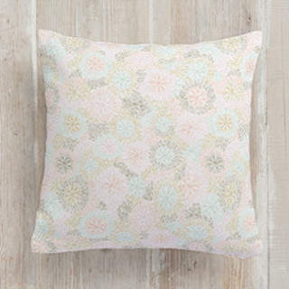 Abstract Floral Square Pillow
