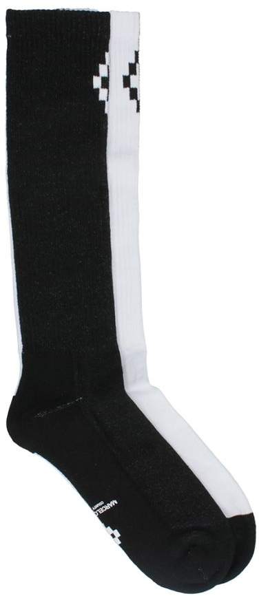 Bleit Long White And Black Socks