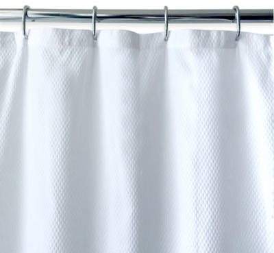 Ella Microfiber Shower Curtain Liner in White