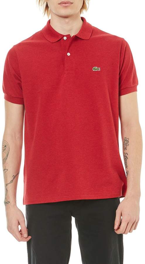 Kurzärmeliges Poloshirt - grau meliert