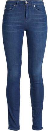 Faded Mid-Rise Skinny Jeans