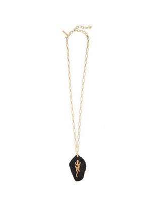 Oscar de la Renta Lizard Stone Necklace