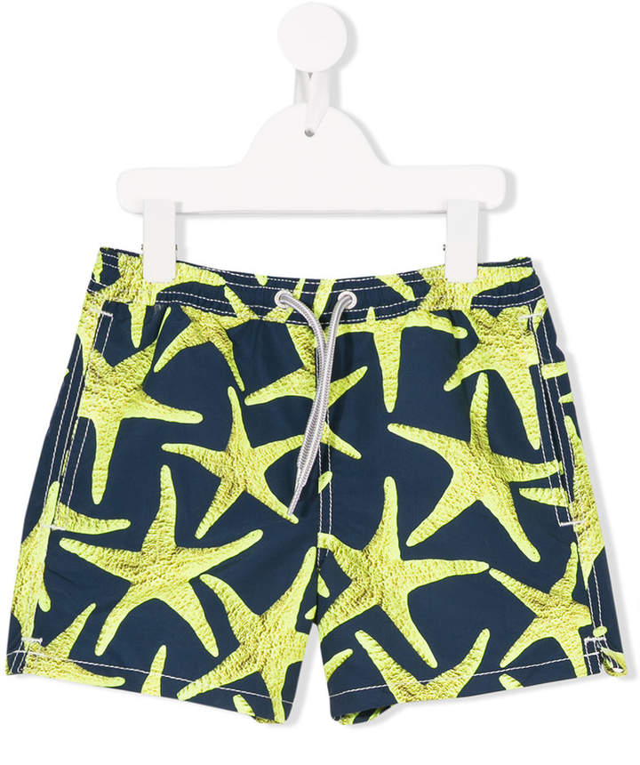 Mc2 Saint Barth Kids starfish print swim shorts