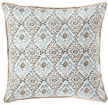 Eastern Accents Tipton Sea Glass Pillow with Brush Fringe