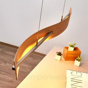 Eiche natur - dimmbare LED-Hängelampe Talu