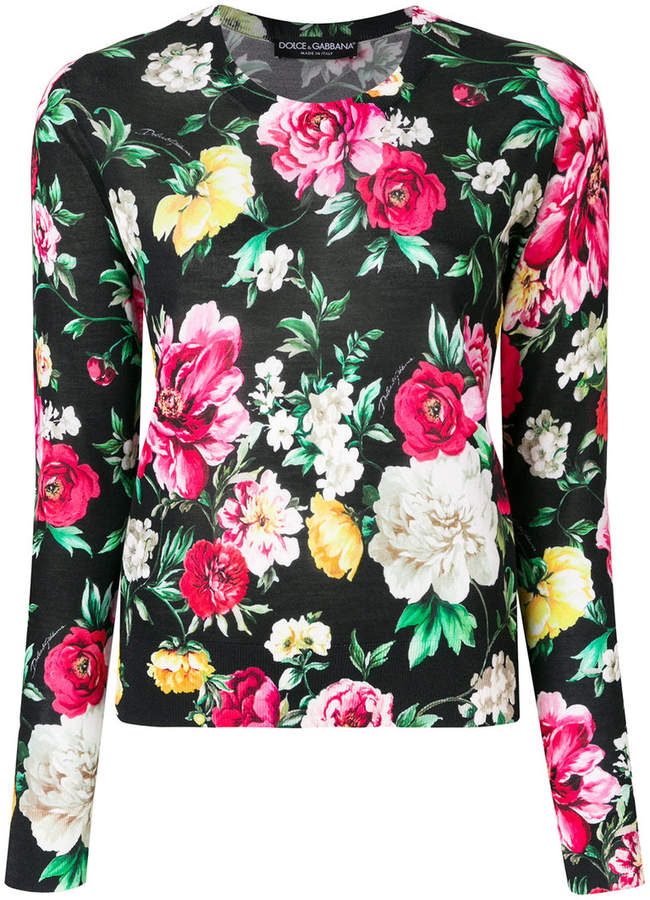 floral print jumper