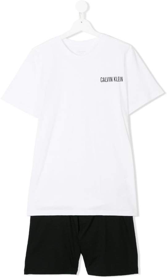 Calvin Klein Kids Teen logo print pyjamas
