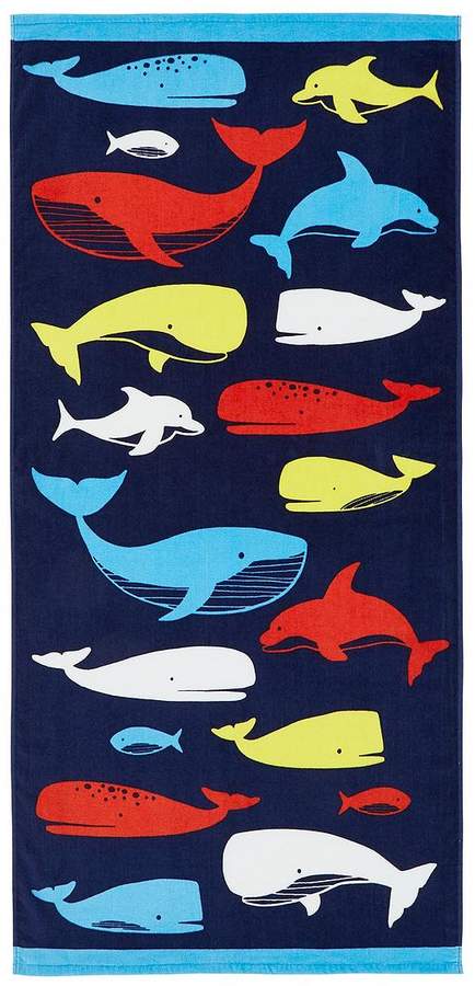 Catherine Lansfield Whales Beach Towel