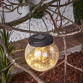 Kleine Solar-Dekoleuchte Glory zum Hängen