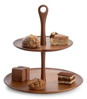 'The Skye Collection' Wood Tiered Dessert Stand