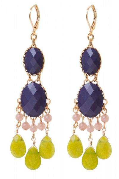 Styleserver DE David Aubrey Ohrhänger mit Jadeanhänger