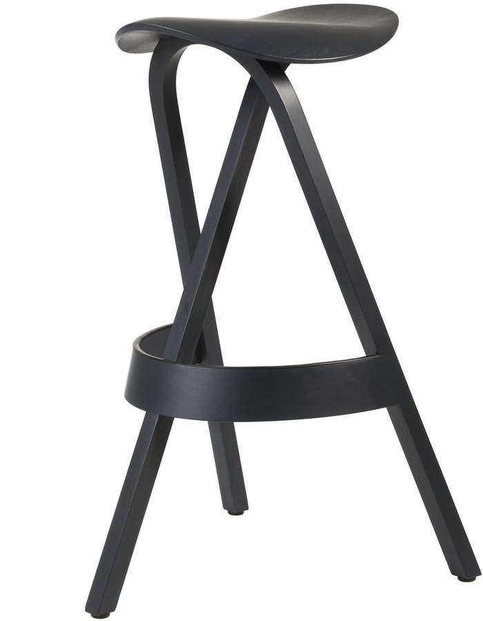 Thonet - 404 H Barhocker, Buche Schwarz gebeizt (TP 29)