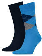Socken, Argyle Design, 2er-Pack