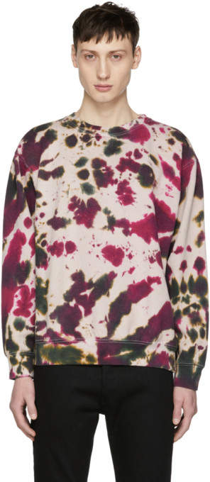 Rhude Pink Peace Tie-dye Sweatshirt