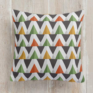 Mountains And Trees Square Pillow