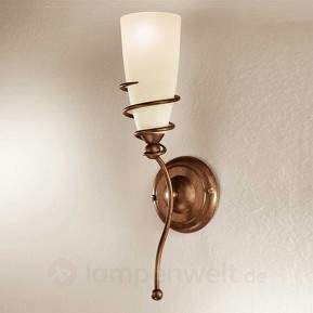 Wandleuchte Daniele in messing antik