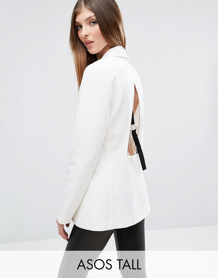 Open Back Blazer with Tape