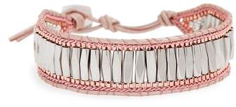 Nakamol Design Beaded Leather Bracelet