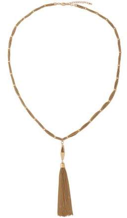 Tasseled Gold-Tone Necklace
