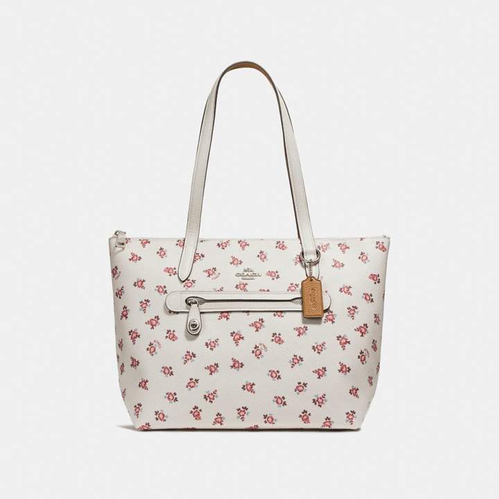 Coach New YorkCoach Taylor Tote With Floral Bloom Print - CHALK MULTI/SILVER - STYLE