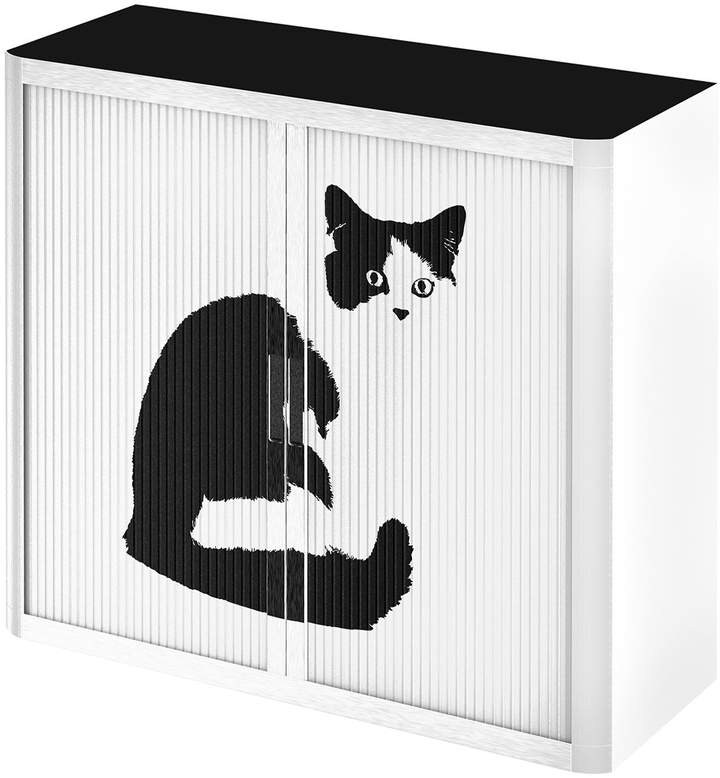 easy Office und Paperflow Rollladenschrank easyOffice Pop Art Cat