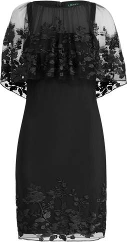 Embroidered Overlay Dress
