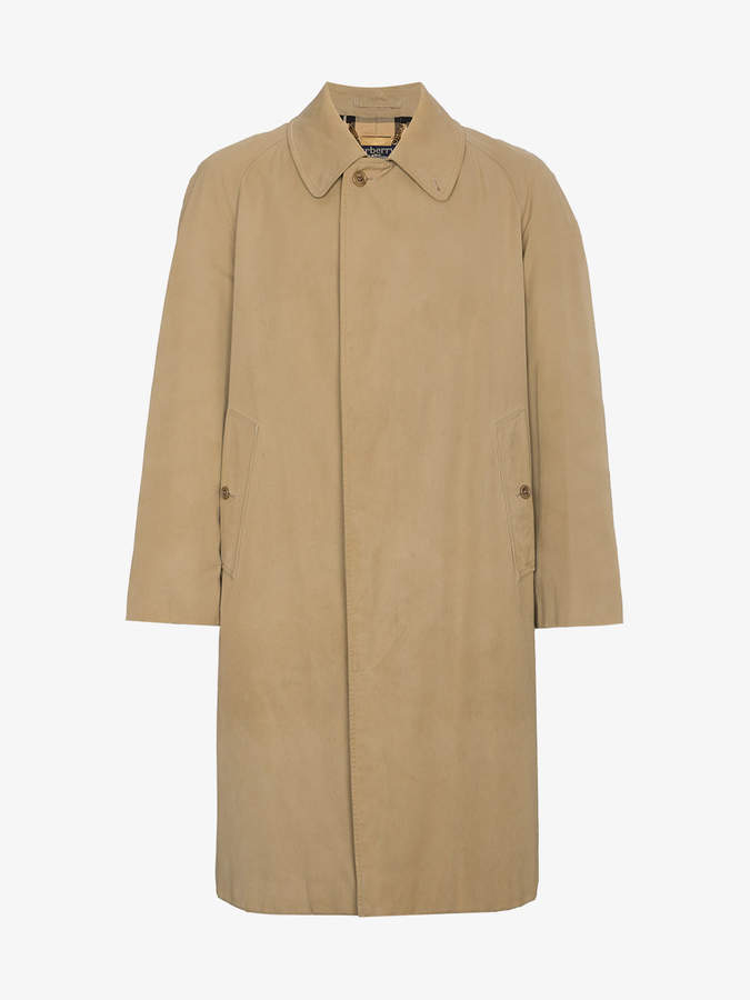 Restored 1990s Khaki cotton trench coat