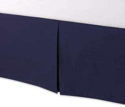 smoothweave Tailored 18-Inch King Bed Skirt in Navy