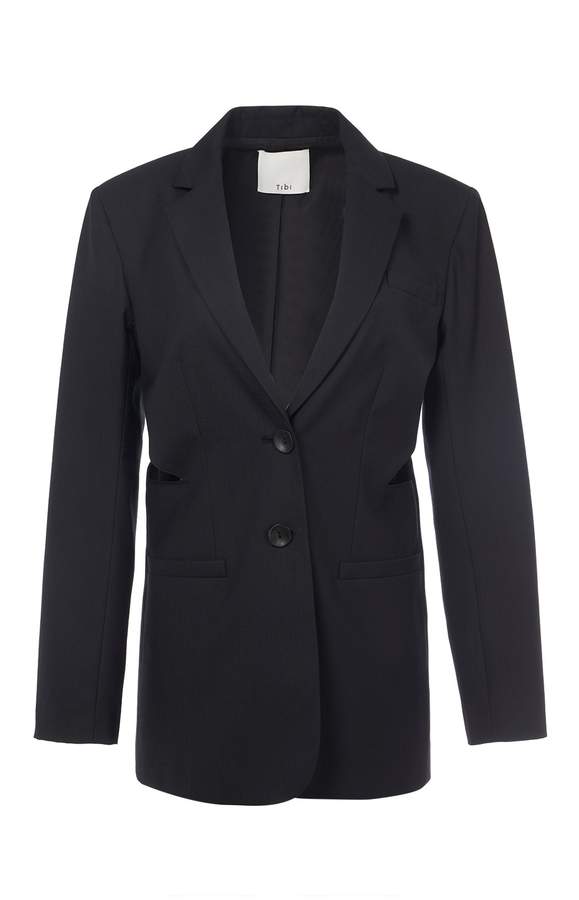 Serge Suiting Cut Out Blazer