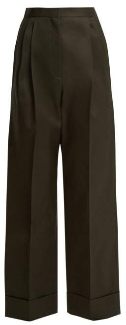 Liano high-rise stretch-wool trousers