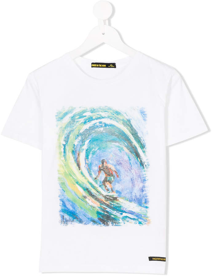 Surf print T-shirt