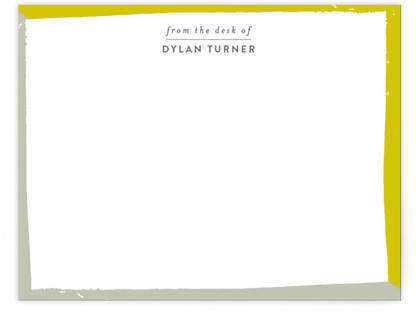 Natural Border Personalized Stationery