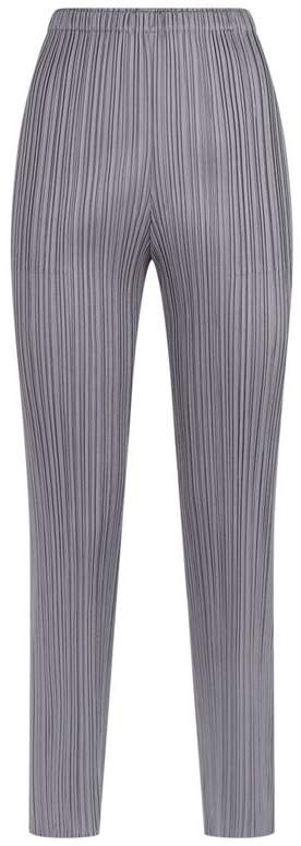 Pleats Please Straight Leg Pleated Trousers