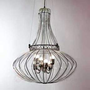 Imposante Hängeleuchte DOGE, 81 cm