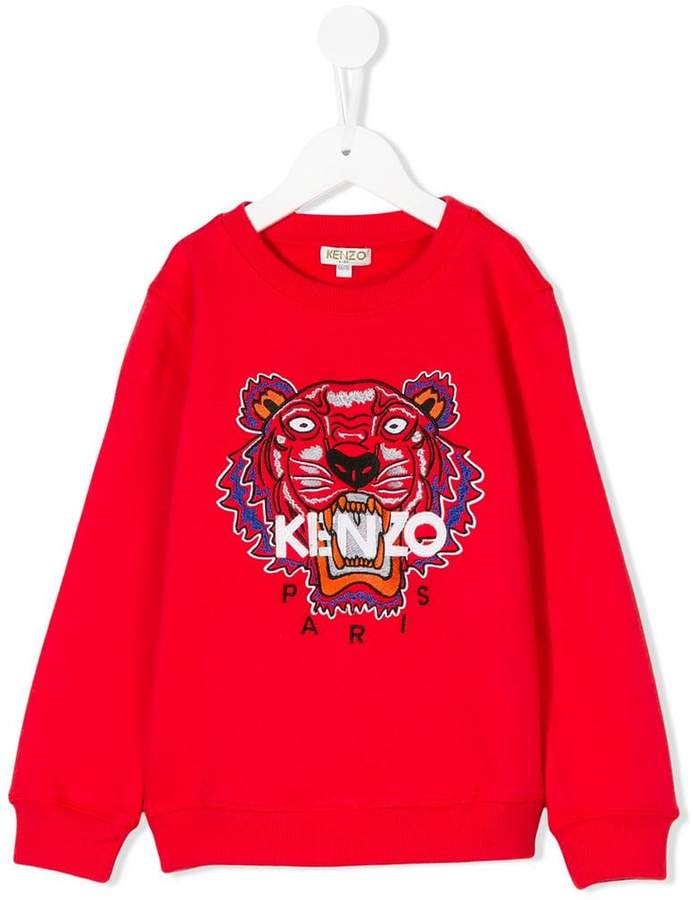 embroidered tiger sweatshirt