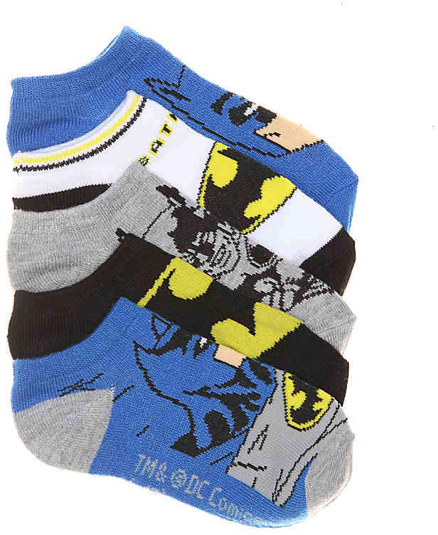 Warner Bros Batman Toddler No Show Socks - 5 Pack - Boy's