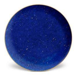 Lapis-Look Limoges Porcelain & 24K Gold Dessert Plate