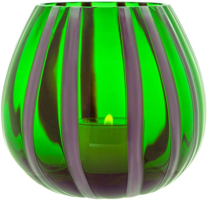 The Merchant Of Venice Murano Glass Lantern Candle, Green