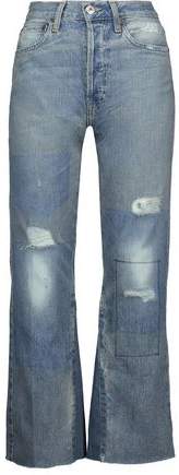 Faded High-Rise Bootcut Jeans