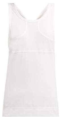 adidas by Stella McCartney Fitted Jersey Tank Top - Womens - White adidas by Stella McCartney Fitted Jersey Tank Top - Womens - White