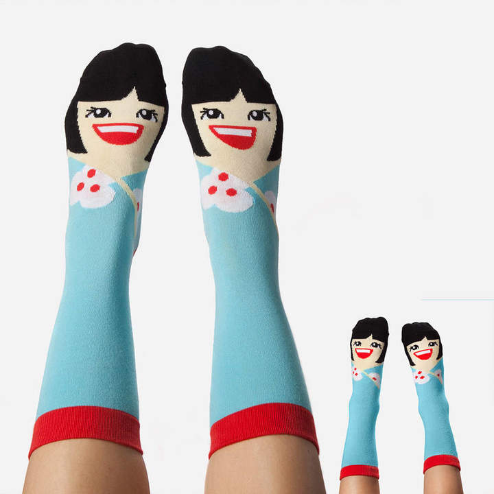 ChattyFeet Mother And Daughter Sock Set Featuring Yoko Mono