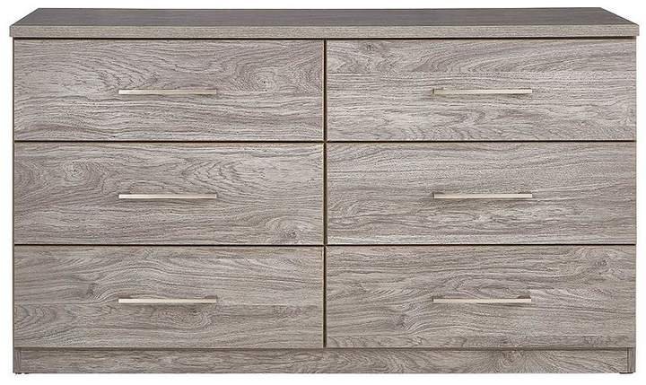 Aura Ready Assembled 3 + 3 Drawer Chest