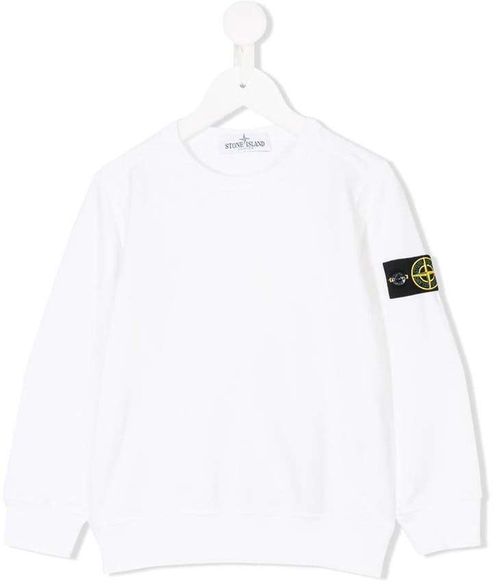 Stone Island Junior logo patch sweatshirt