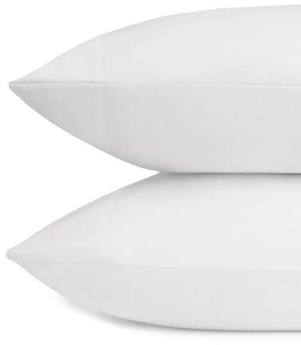 Luxe Snow Herringbone Flannel King Pillowcases - Set of 2